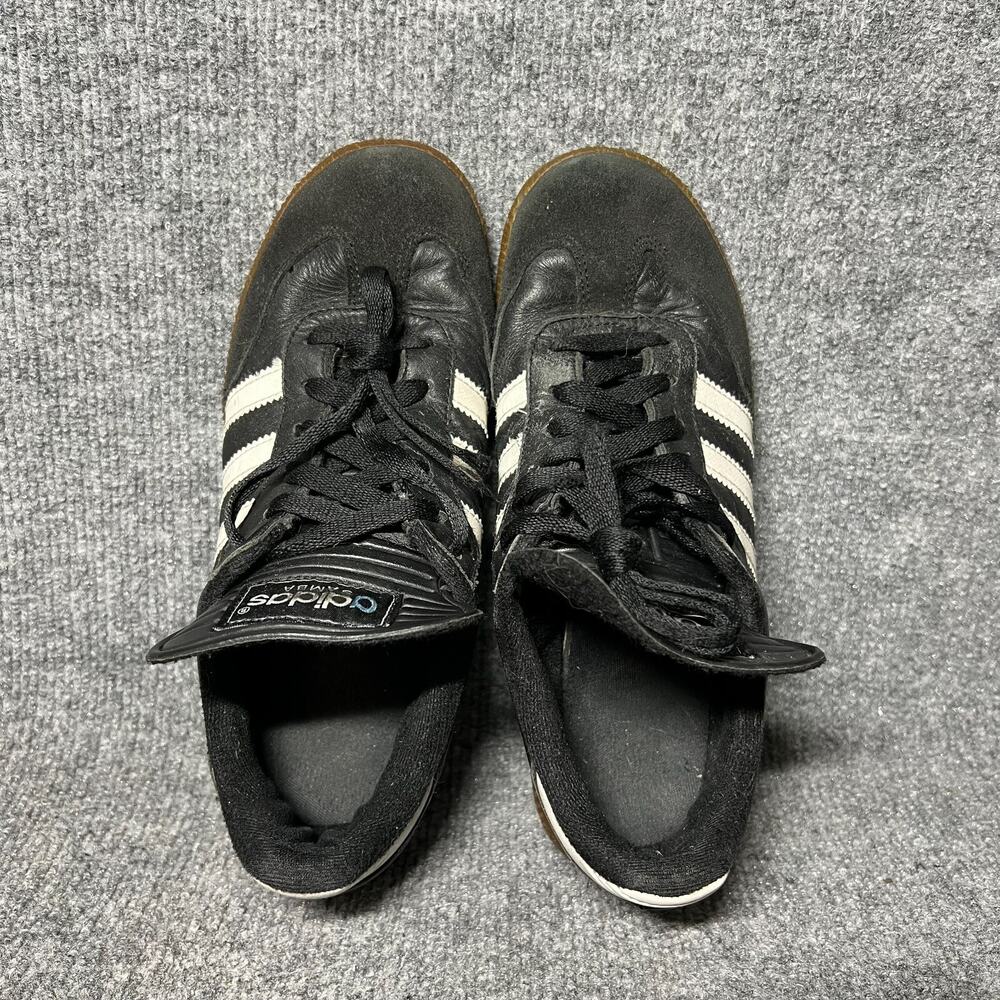 Adidas Samba Sneakers Mens US 5.5 Black Leather Low Top Lace Up Casual Shoes - Picture 7 of 11